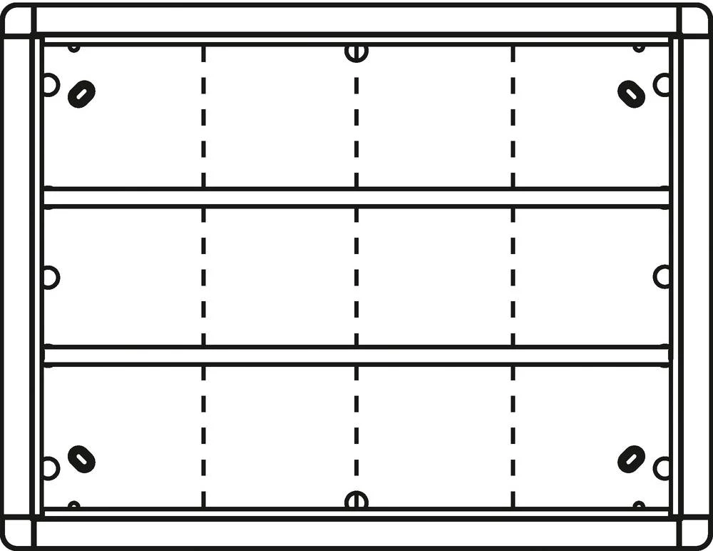 Ritto by Schneider 1883820 Video-portafon Ritto 1883820 Portirni okvir AP 12x Srebrna slika