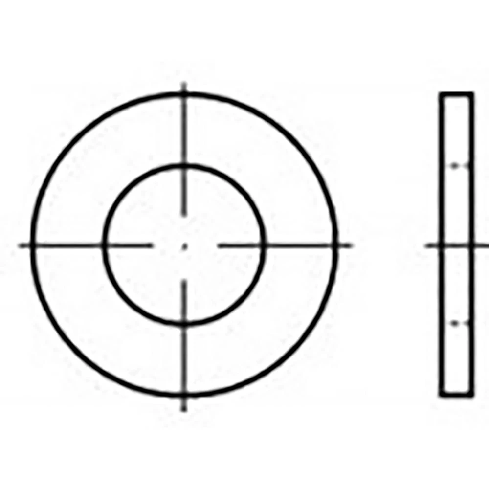 podložne pločice 4.3 mm 9 mm čelik 1000 St. TOOLCRAFT TO-6853728 slika