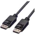 Roline green DisplayPort priključni kabel DisplayPort utikač 1.00 m crna 11.44.5761 sa zaštitom, TPE plašt, bez halogena DisplayPort kabel