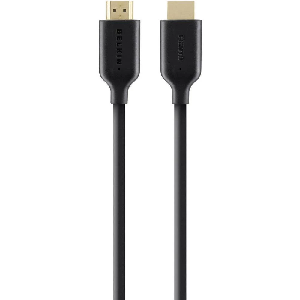 Belkin HDMI Priključni kabel [1x Muški konektor HDMI - 1x Muški konektor HDMI] 1 m Crna slika