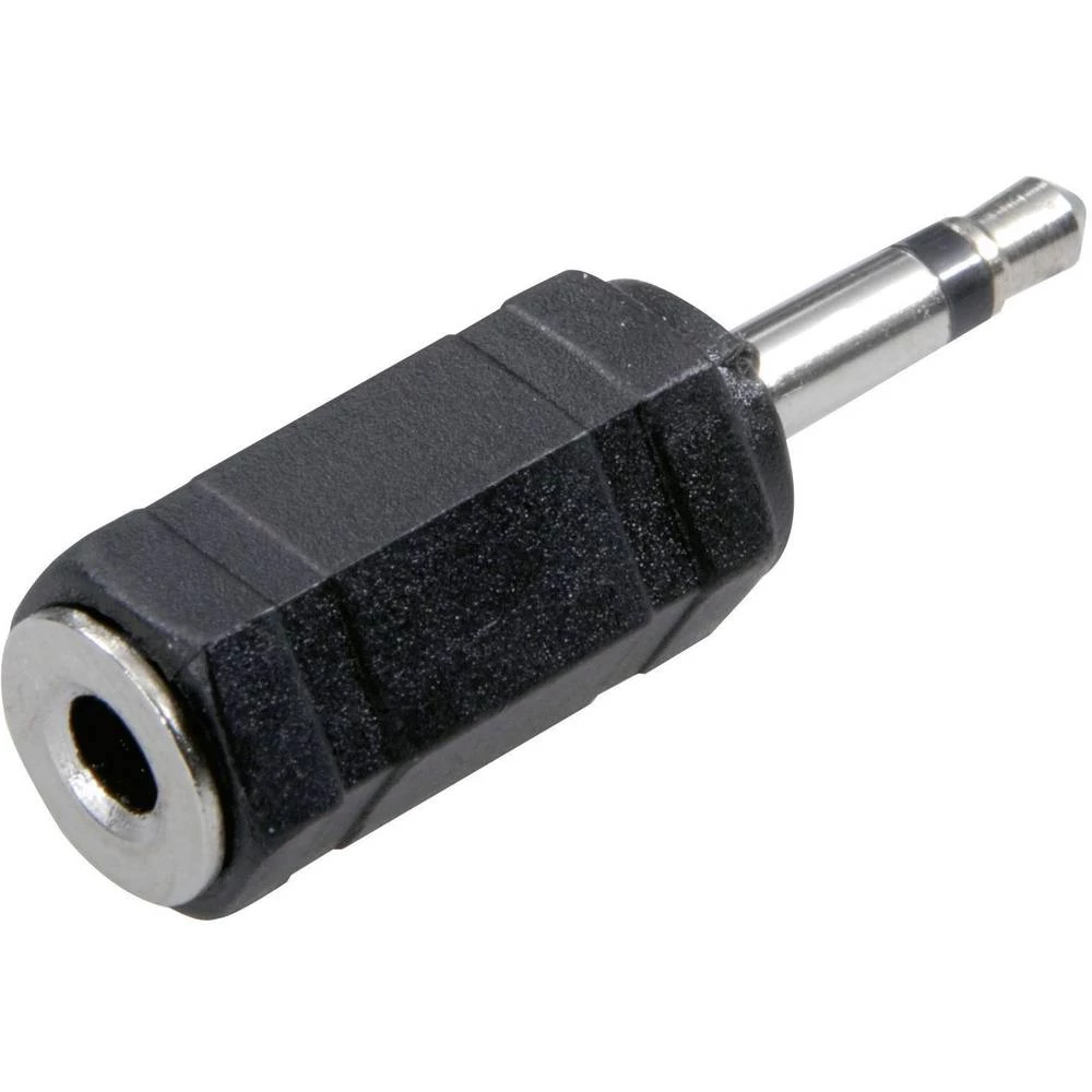 SpeaKa Professional-JACK audio adapter 1x JACK, muški 3.5mm/1x JACK, ženski 3.5mm, crn slika