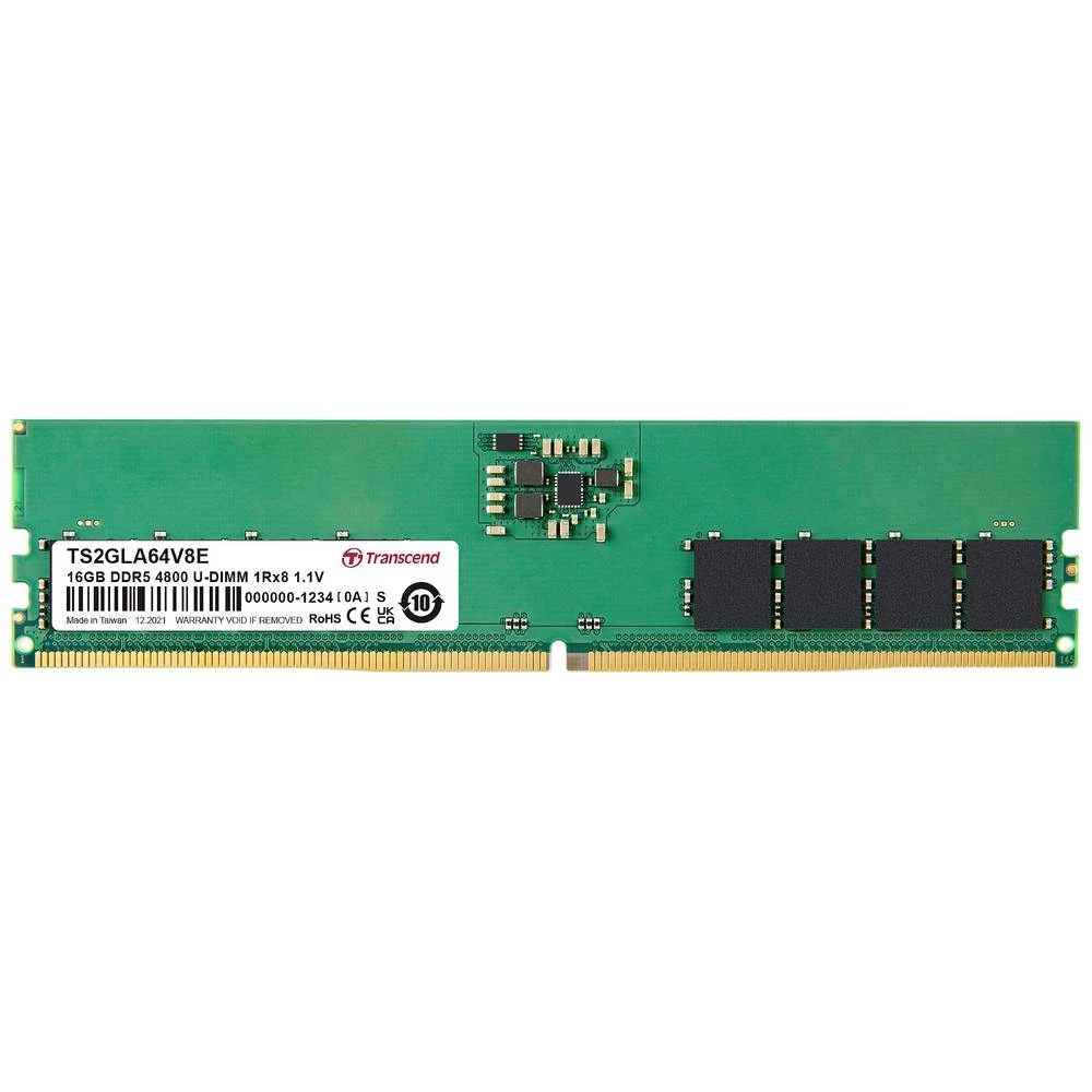 Transcend TS2GLA64V8E memorijski modul za računalo  16 GB 1 x 16 GB DDR5-RAM 4800 MHz CL40 slika