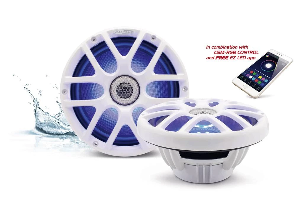 2-sustavski koaksialni zvučnici za ugradnju 160 W Caliber Audio Technology CSM20RGB/W slika