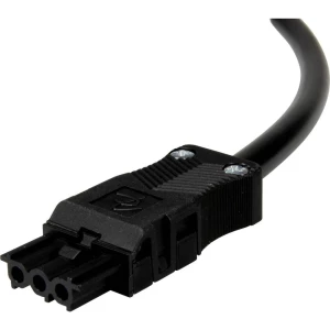 Adels-Contact 92846340 mrežni priključni kabel slobodan kraj - mrežni konektor Ukupan broj polova: 2 + PE crna 4.00 m 25 St. slika