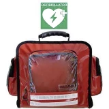 MEDX5 1-52344 zidna torba za prvu pomoć s pretincem za defibrilator (prazna) 40 x 35 x 25 crvena