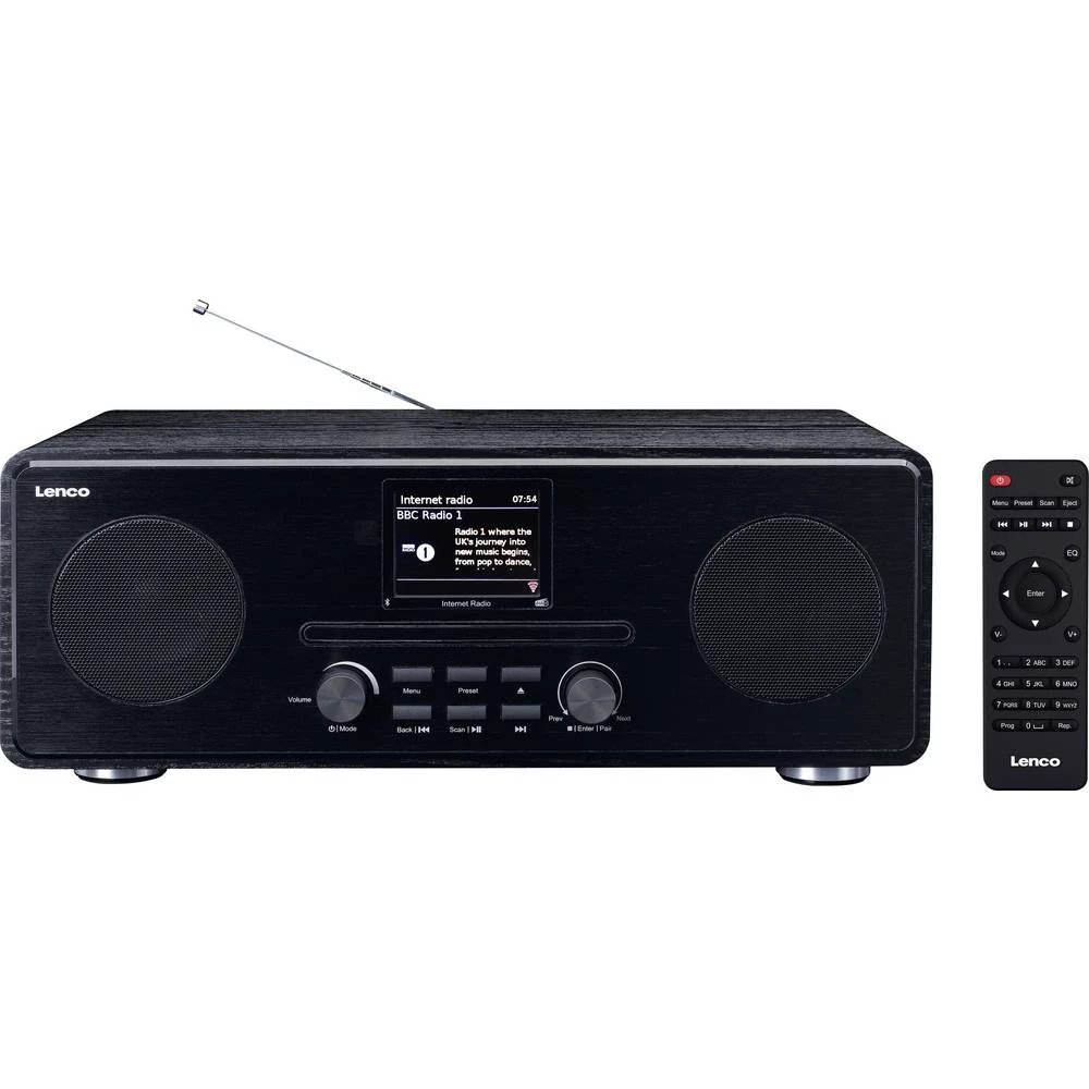 Lenco Lenco DIR-260BK - Internetradio mit DAB+ und FM-Radio, CD/MP3-Player, Bluetooth internet prijenosni radio slika