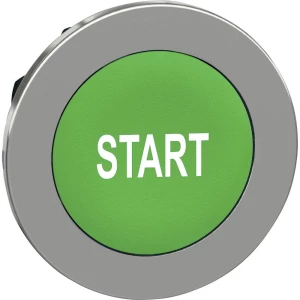 Schneider Electric ZB4FA333 prednji element za tipku plosnat, ponovno postavljiv (Ø) 30.5 mm start krom boja, zelena 1 St. slika