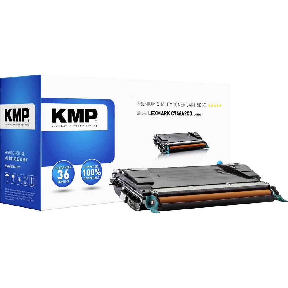 KMP toner zamijena Lexmark C746A2CG cijan 7000 Stranica L-T119C slika