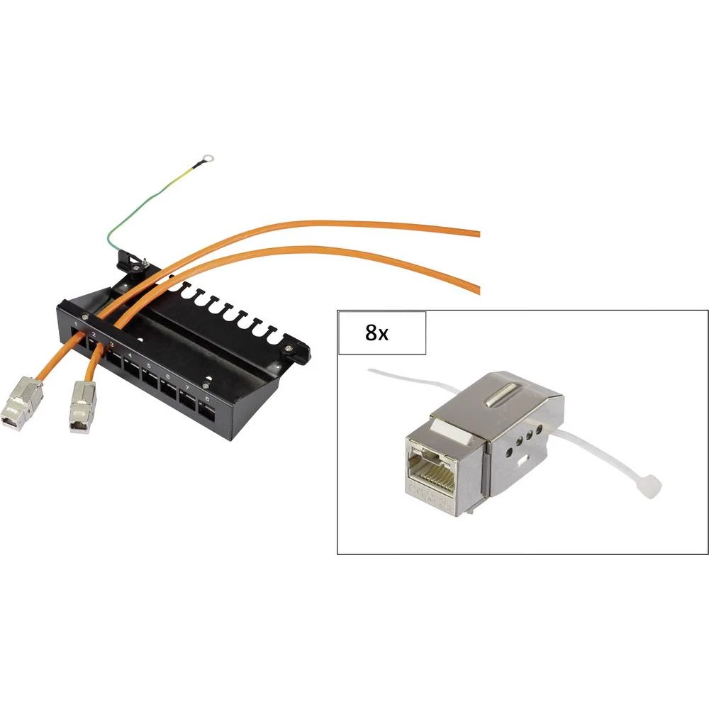 8 ulaza Mreža Patch box Renkforce KSV10 CAT 6 1 HE slika