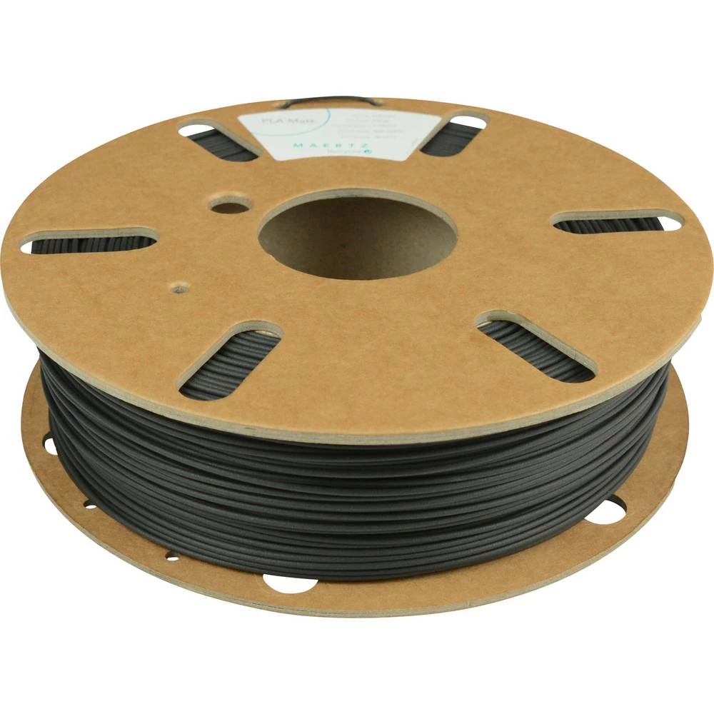 Maertz PMMA-1002-001 Polyactic-Acid matt 3D pisač filament pla 1.75 mm 750 g crna, mat slika