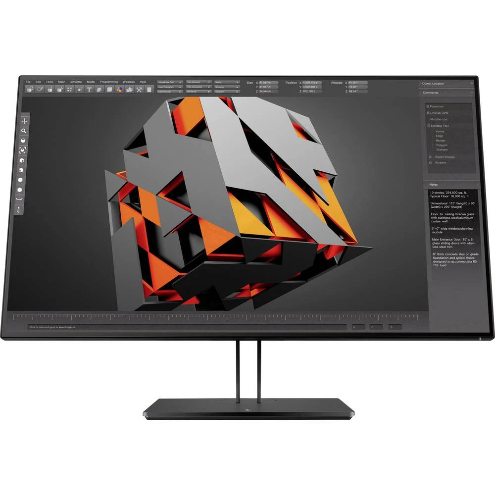 LED zaslon 80 cm (31.5 ") HP Z32 ATT.CALC.EEK B (A++ - E) 3840 x 2160 piksel UHD 2160p (4K) 14 ms HDMI&trade;, DisplayPort, Mini slika