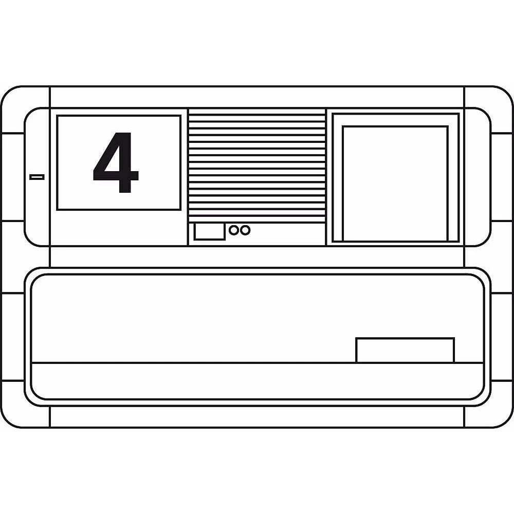 Siedle 200015484-00 pribor portafona za vrata pribor za montažu srebrna slika