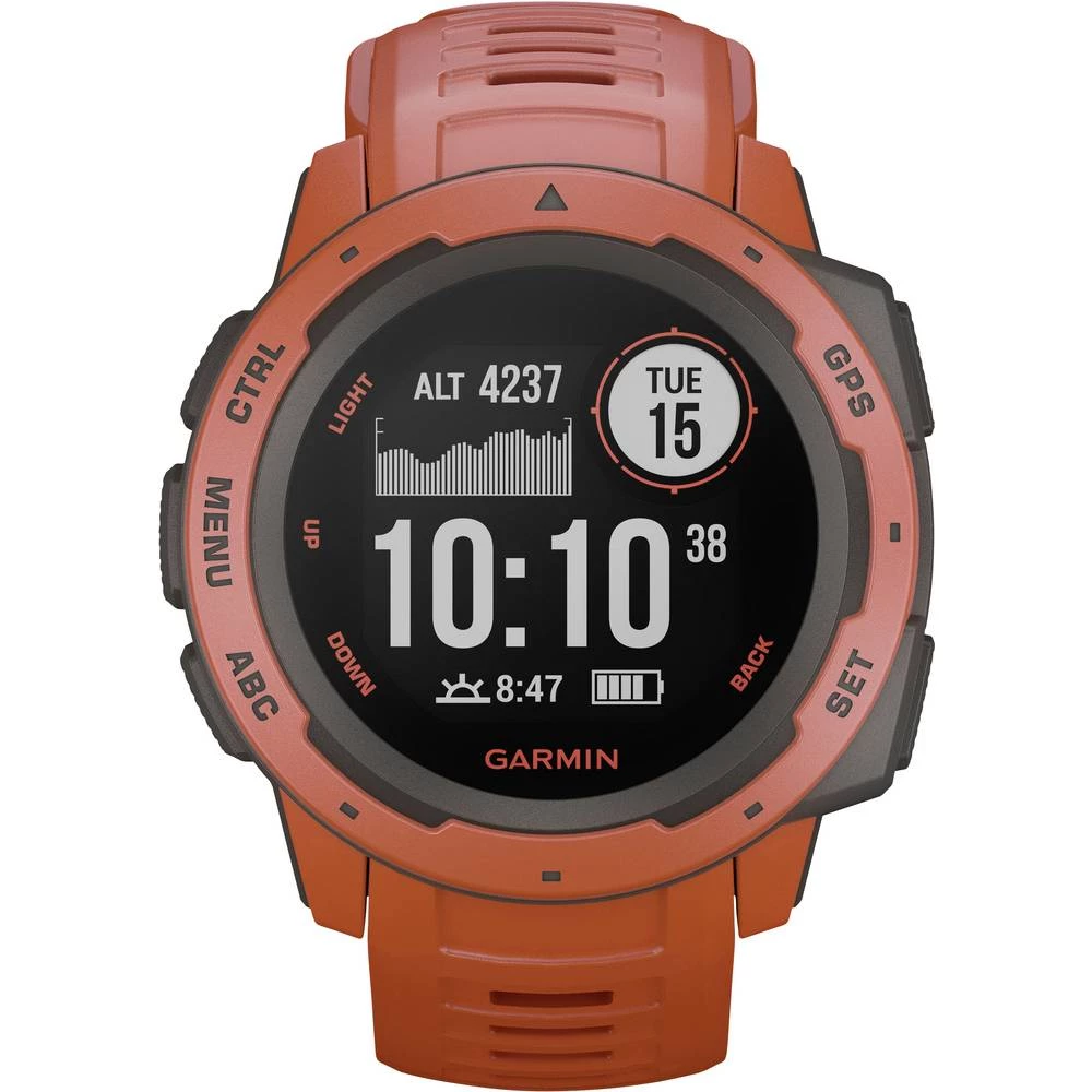 GPS sportski sat Garmin INSTINCT Hellrot/Schiefergrau Svijetlocrvena slika