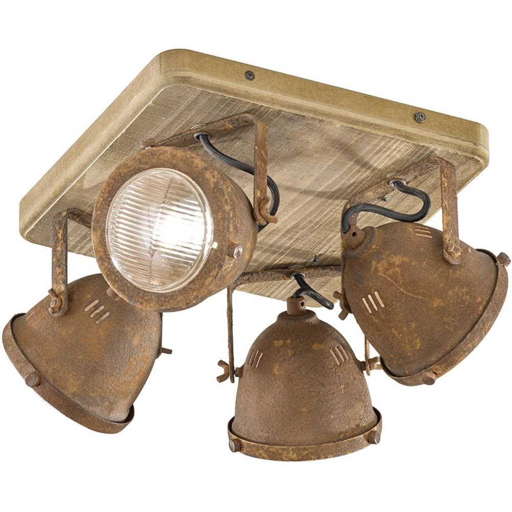 Fischer & Honsel 20276 Old stropna svjetiljka GU10 hrđa, drvo slika