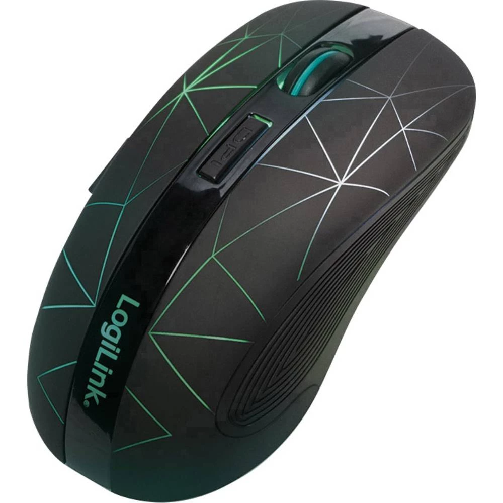 LogiLink ID0171 Bežični miš Optički Osvjetljen Crna slika
