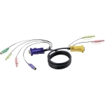 KVM Priključni kabel [1x Muški konektor VGA, 3,5 mm banana utikač, 3,5 mm banana utikač, Muški konektor PS/2, Muški konektor PS/