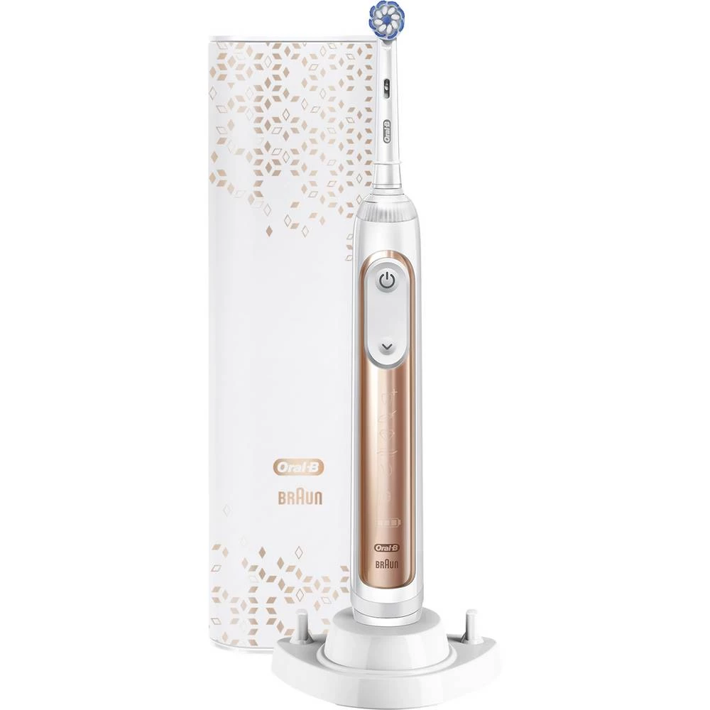 električna četkica za zube Oral-B Genius X 20100S Rosegold rotirajuća/oscilirajuća/pulsirajuća ružičasto-zlatna (roségold) slika