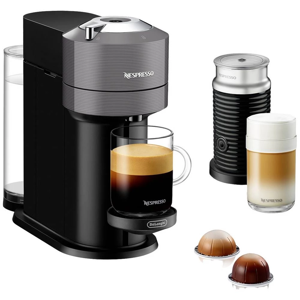 DeLonghi MC DE DL-NESPRESSO ENV120.GYAE FXHU 0132192010 aparat za kavu s kapsulama tamnosiva (mat), crna s aeroccino slika