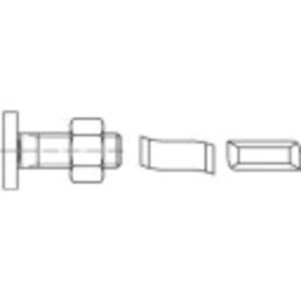 Alstertaler Schrauben & Präzisionsteile 1070204 vijak s čekić glavom M10 50 mm 88928 nehrđajući čelik A4 50 St. slika