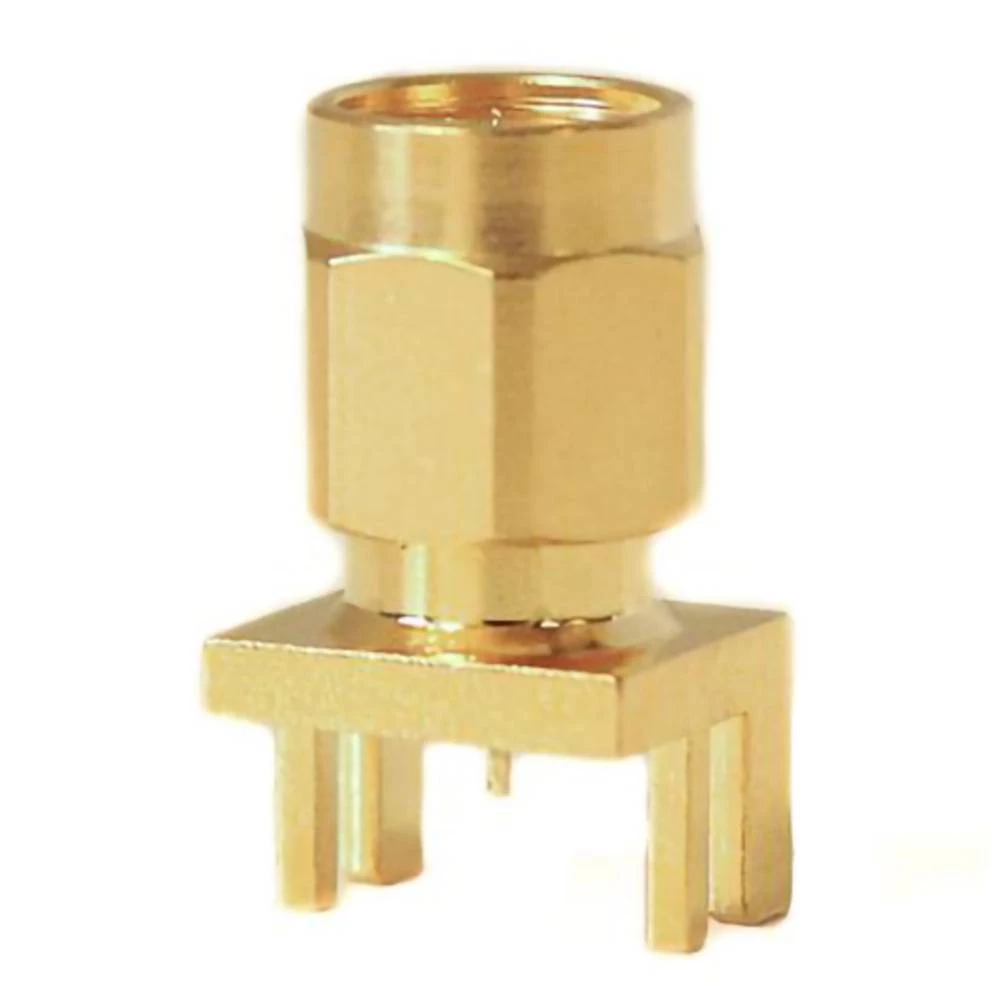 Mueller Electric BU-1420801811 adapterski utikač SMA-utičnica - tiskana pločica mjedena slika