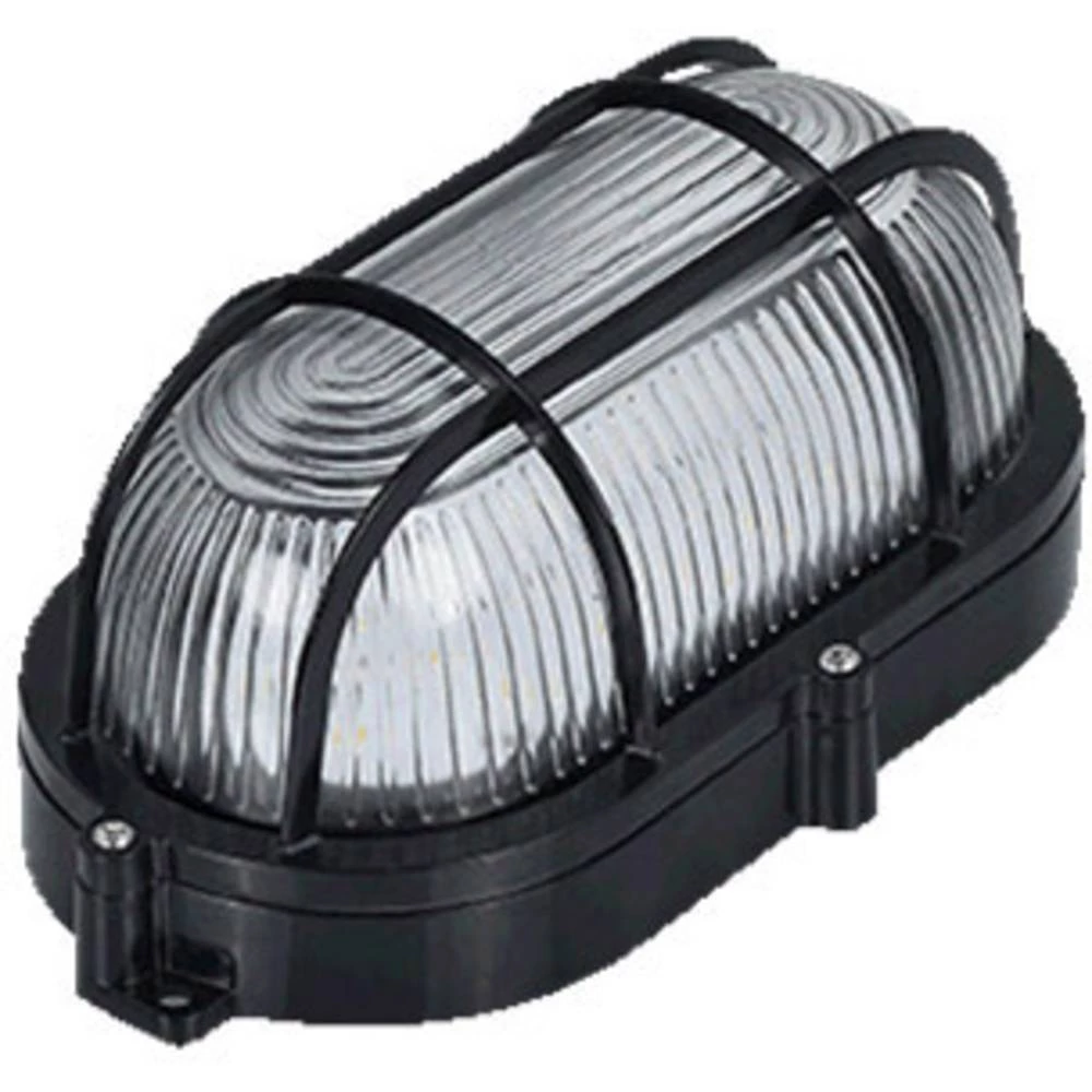 LED svjetiljka za vlažne prostorije LED 9 W Crna Basetech BT-LF90 slika