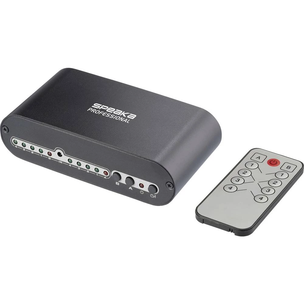 SpeaKa Professional SP-SW-200 Toslink prekidač s aluminijskim kućištem slika