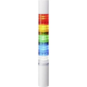 Signalni toranj LED Patlite LR4-502WJBW-RYGBC 5-bojno, Crvena, Žuta, Zelena, Plava boja, Prozirna 5-bojno, Crvena, Žuta, Zelena, slika