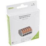 WAGO 222-415 222 spojna stezaljka fleksibilno: 0.08-4 mm² kruti: 0.08-2.5 mm² Broj polova: 5 5 St. siva, narančasta