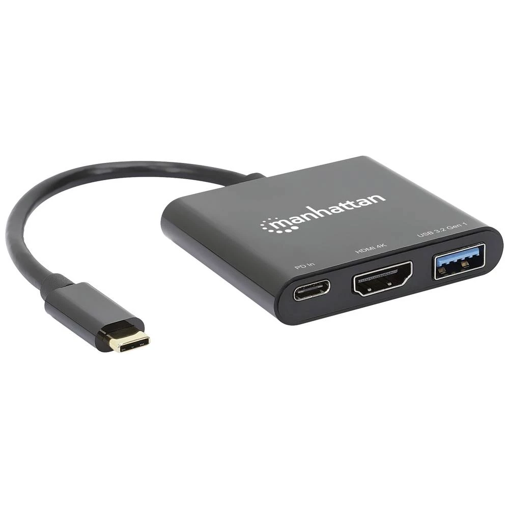 <br>  Manhattan<br>  130622<br>  USB-C® / HDMI prilagodnik zaslona<br>  <br>  USB-C® Power Delivery<br> slika