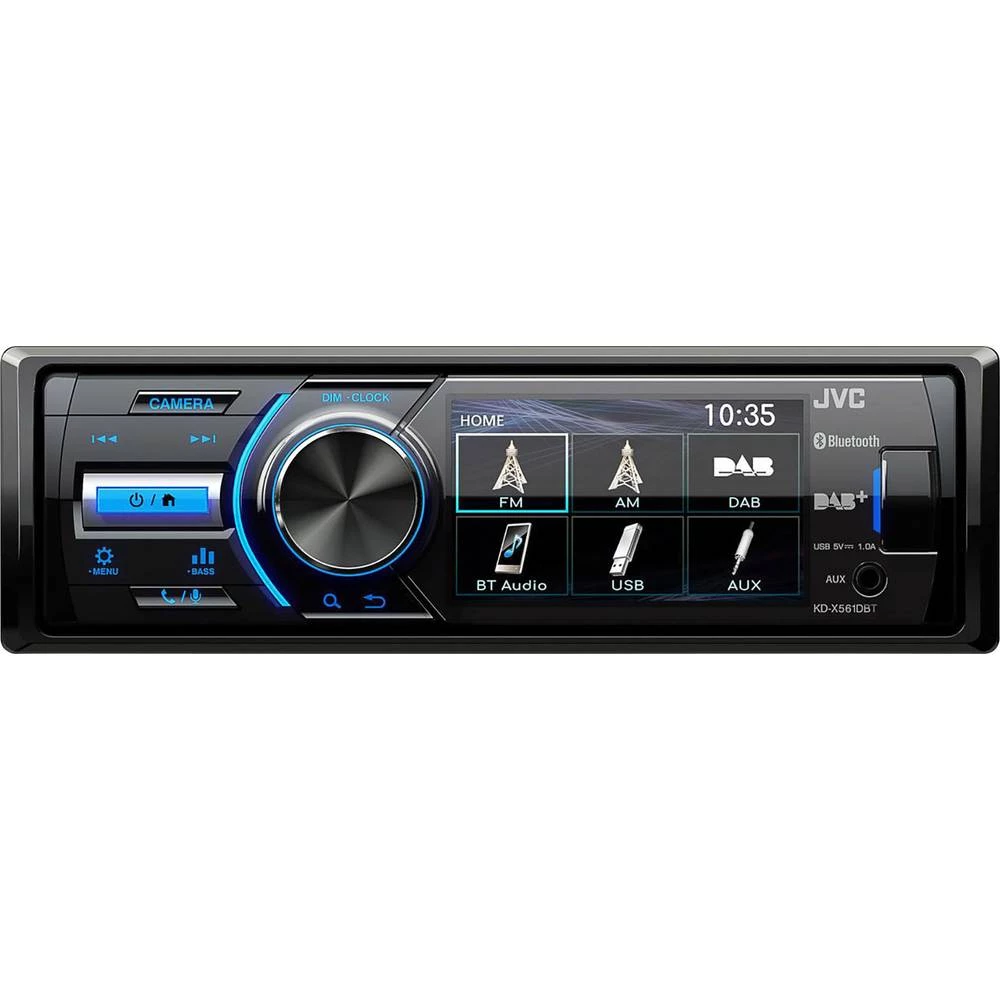 JVC KD-X561DBT Autoradio Priključak za stražnje kamere, Priključak na upravljaču vozila, Bluetooth&reg; telefoniranje slobodnih slika