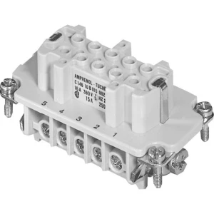 Amphenol C146 10B010 002 1-1 ženski umetak heavy|mate® c146 Ukupan broj polova 10 + PE 1 St. slika