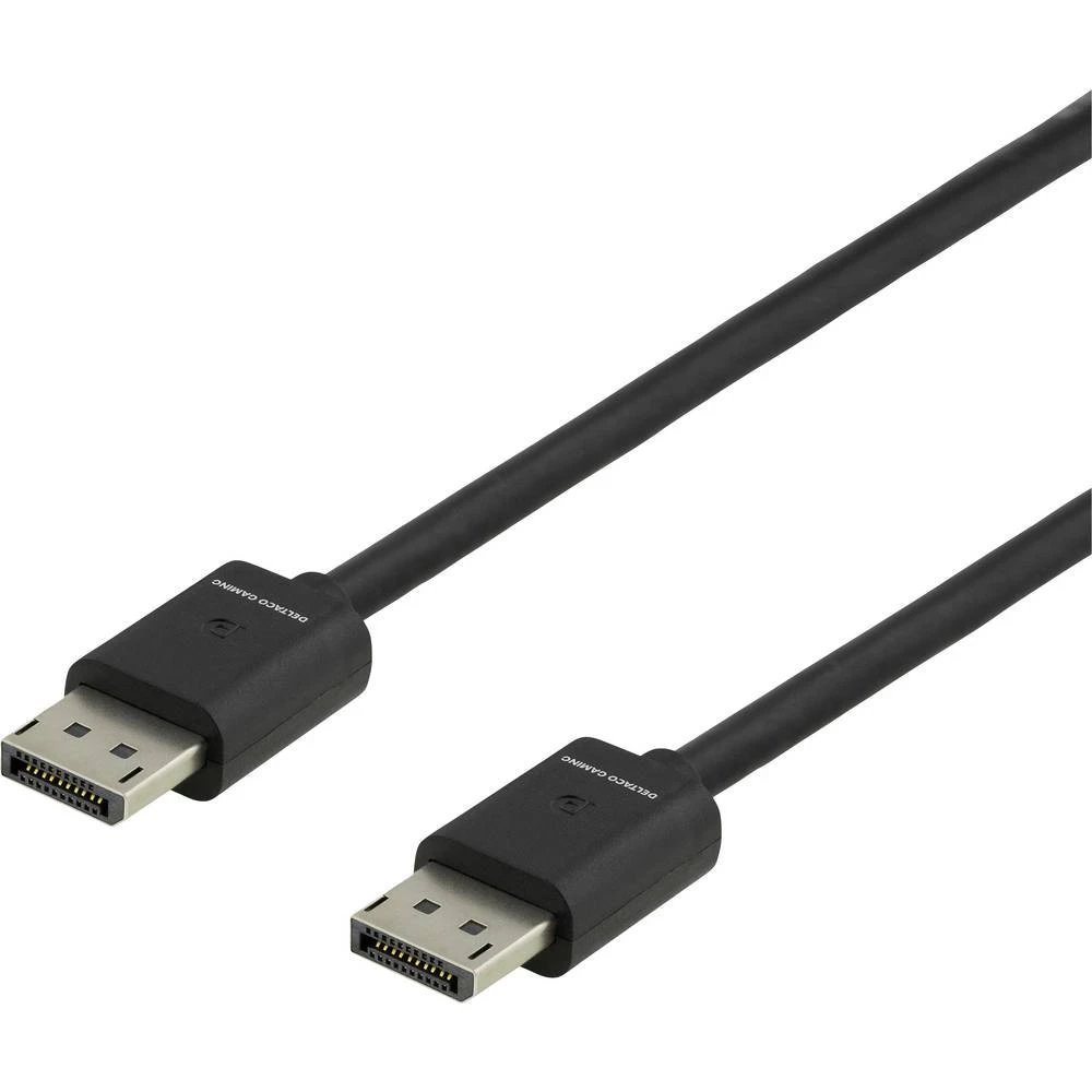 DELTACO GAMING DisplayPort priključni kabel DisplayPort utikač, DisplayPort utikač 2 m crna GAM-060  DisplayPort kabel slika