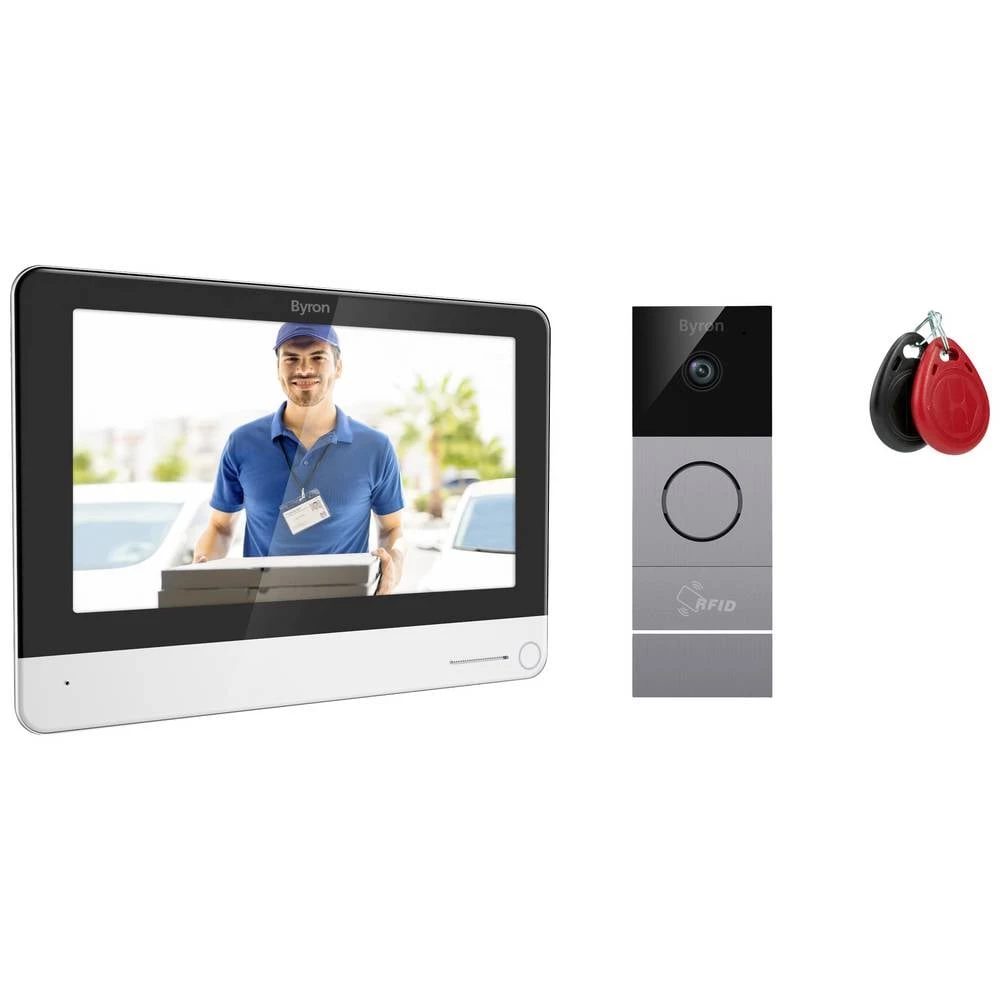 Byron DIC-23312 video portafon za vrata WLAN kompletan set slika