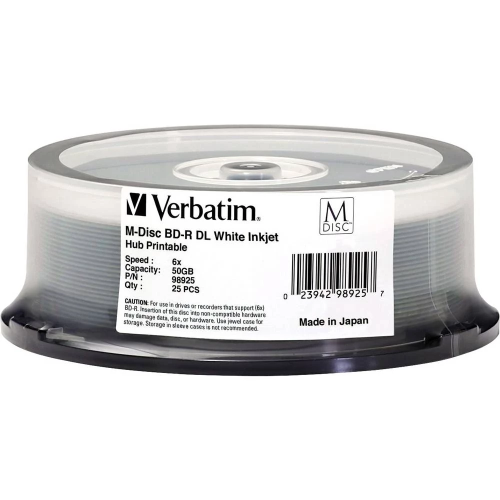 M DISC Blu-ray DL disk Verbatim 98925 25 ST slika