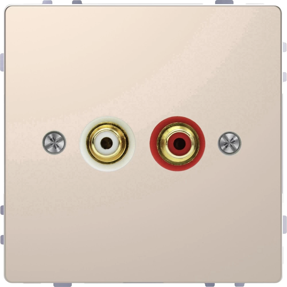 Merten Utičnica za zvučnik Šampanjac boja MEG4350-6051 slika