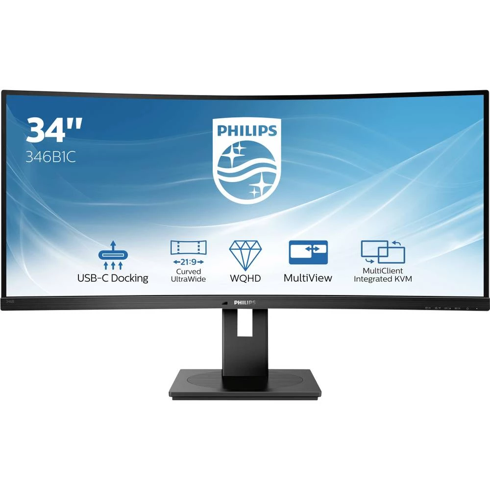 Philips Monitore 346B1C LCD zaslon Energetska učinkovitost 2021 G (A - G) 86.4 cm (34 palac) 3440 x 1440 piksel 21:9 5 slika