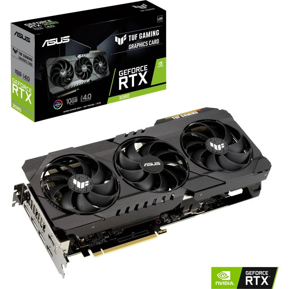 Asus grafička kartica Nvidia GeForce RTX 3080 Gaming 10 GB GDDR6X-RAM PCIe x16 HDMI™, DisplayPort slika