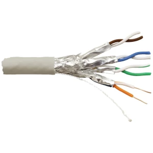 VALUE S/FTP kabel, Cat.7 (Class F), puna žica, Dca, 100 m Value 21990886 mrežni kabel CAT 7 S/FTP siva 100 m slika