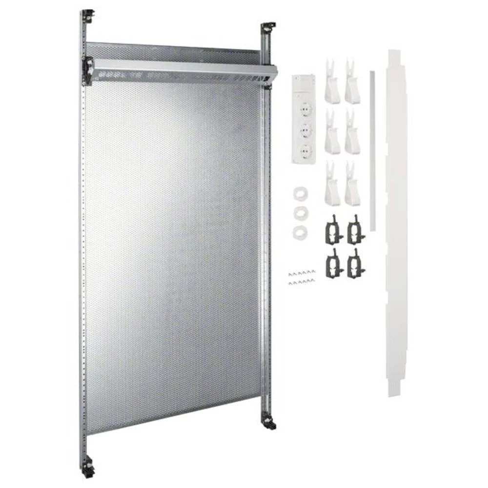 Hager UF32NW kompletan terenski multimedijski univerzalni Z 1050 mm 2 polja ili patch modula Hager UF32NW kompletno polje slika