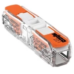 WAGO 221-2401 prolazna stezaljka fleksibilno: 0.2-4 mm² kruti: 0.2-4 mm² 600 St. prozirna