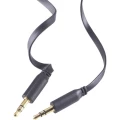 SpeaKa Professional-JACK audio priključni kabel SuperFlat [1x JACK utikač 3.5 mm - 1x JACK utikač 3.5 mm] 0.50 m crn slika