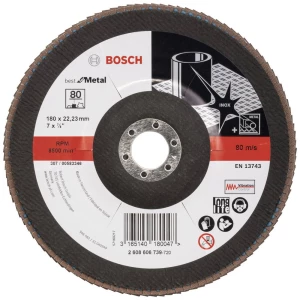 Bosch Accessories 2608606739 X571 lepezasta brusna ploča promjer 180 mm Promjer bušotine 22.33 mm čelik 1 St. slika
