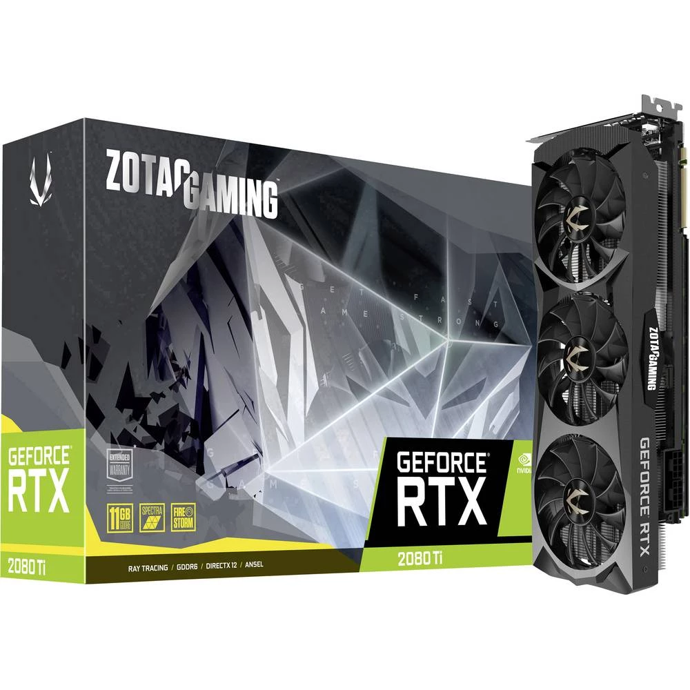 Grafička kartica Zotac Nvidia GeForce RTX2080 Ti 11 GB GDDR6-RAM PCIe x4 DisplayPort, HDMI&trade;, USB-C&trade; slika