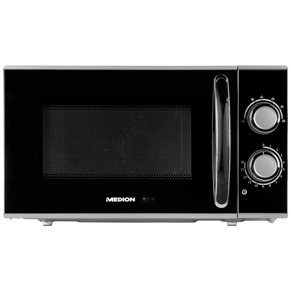 Medion MD 15644 mikrovalna pećnica plemeniti čelik, crna 700 W slika