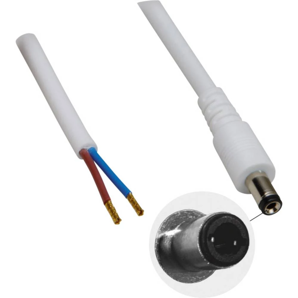 Niskonaponski priključni kabel Ravni muški konektor 5.50 mm 2.10 mm BKL Electronic 075828 1 ST slika