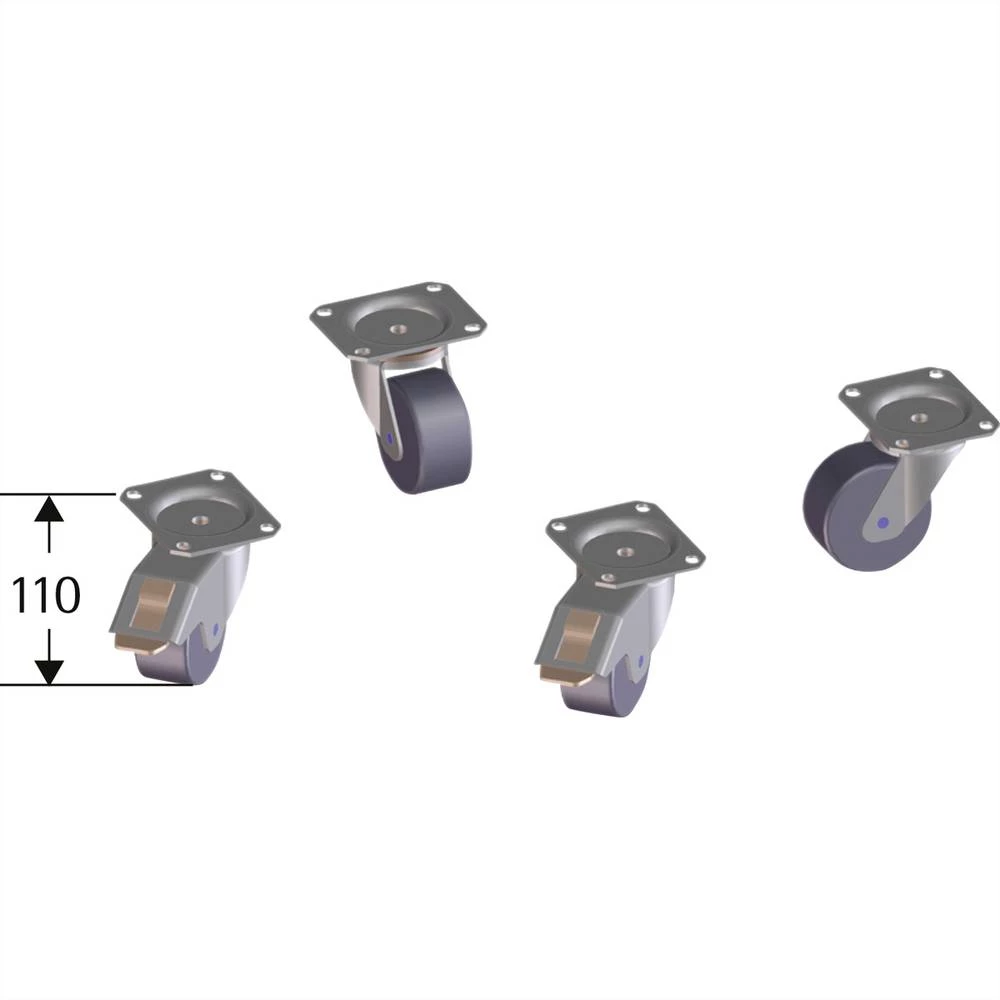 Apranet 26510316 19 palac komplet kotača za mrežni ormar slika