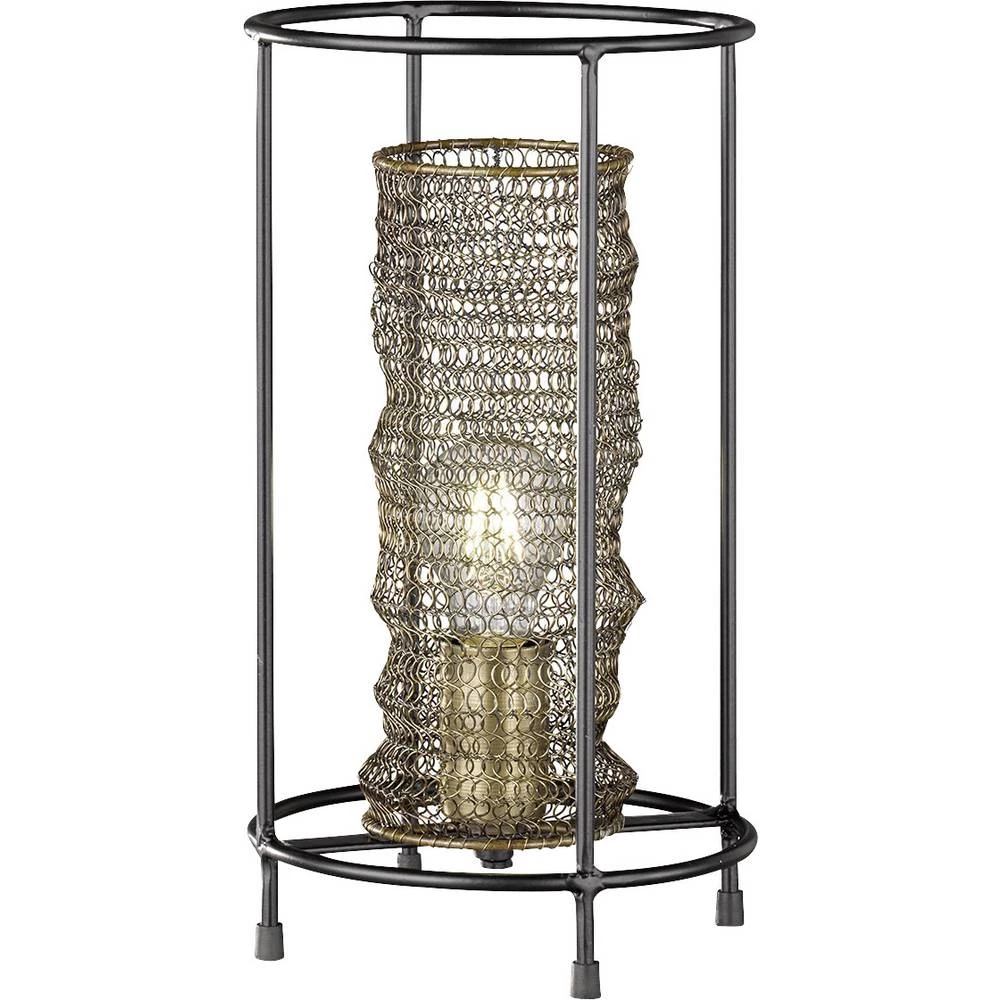 Fischer & Honsel Ano 50156 stolna svjetiljka E27 mjedena, crna slika