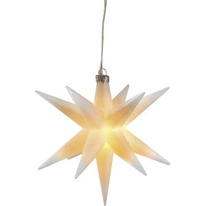 LED božićna zvijezda Toplo-bijela LED HGD CW62-1009 Bijela slika