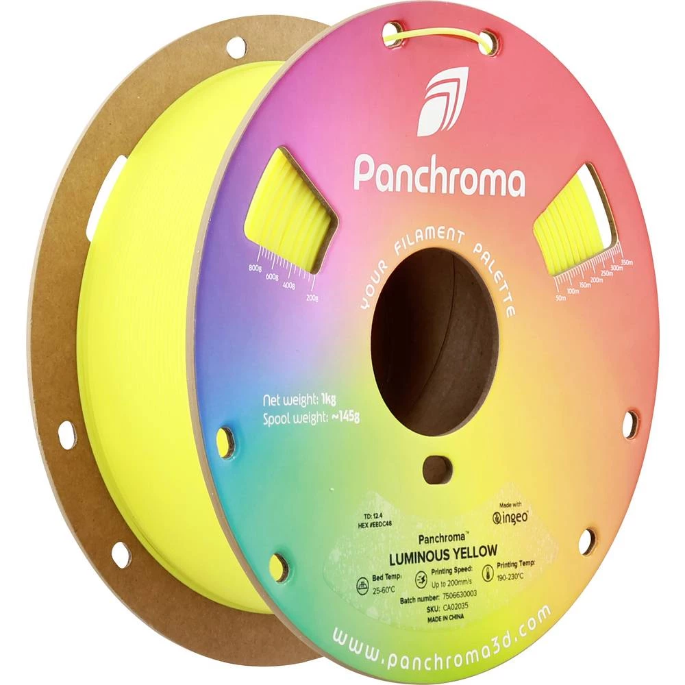 Polymaker CA02035 Panchroma™ Luminous 3D pisač filament PLA naknadno svjetleći 1.75 mm 1000 g žuta, žuta 1 kom. slika