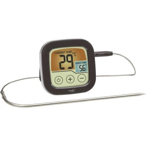 Termometar za roštilj Praćenje temperature središta, S dodirnim zaslonom, Senzorski kabel TFA 14.1509.01 Pečenje, Jela na žaru slika